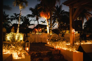 Tropical Outdoor Rehearsal Dinner